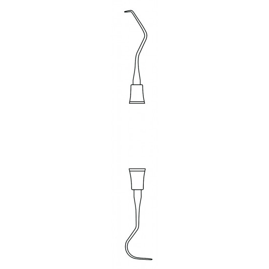 Double Ended Explorer, Fig.  23/17A, 8 mm Hollow Handle