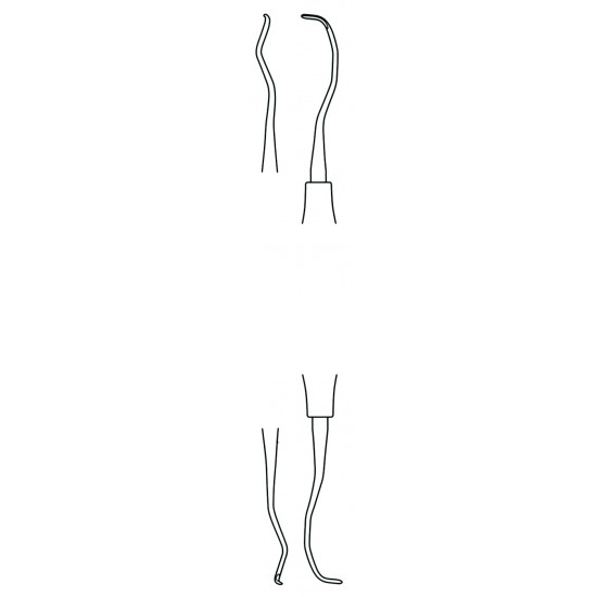 Gracey Curettes, Fig. 17/18H, 8 mm Hollow Handle