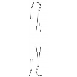 Mccall Universal Curettes, Fig. 17S/18S, 6 mm Solid Handle